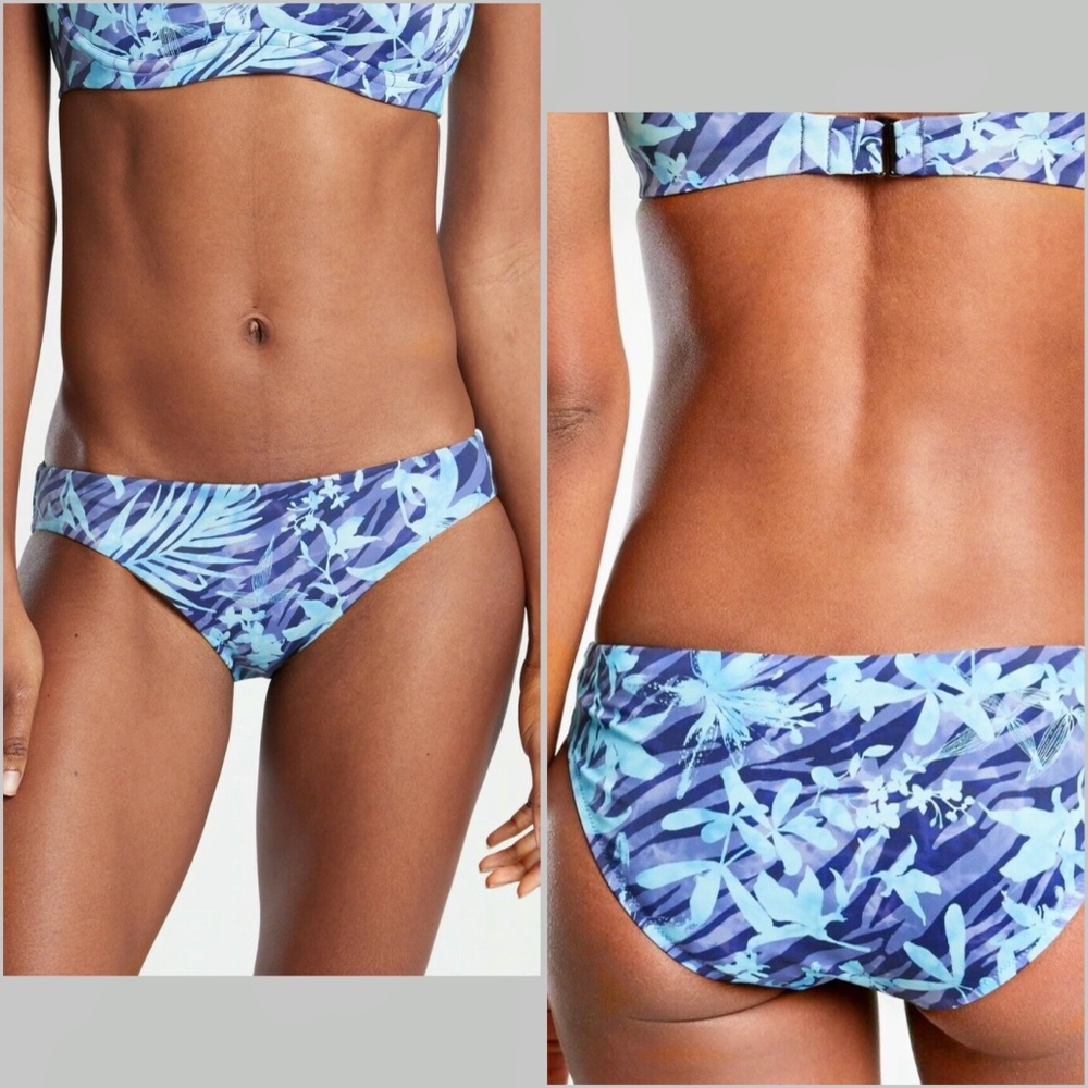 Athleta Clean Printed Bottom Tigerlily Blue